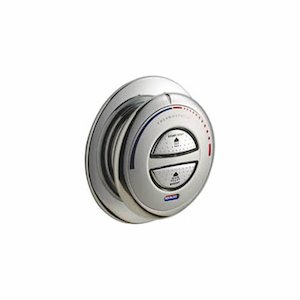 Aqualisa twin control button (blue LED) - chrome (297908) - main image 1