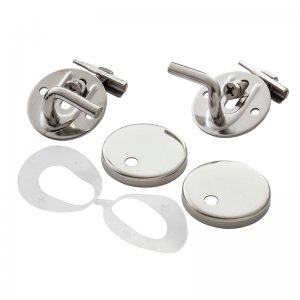 Armitage Shanks Contour 21 normal seat and cover hinge set - chrome (SV818AA) - main image 1