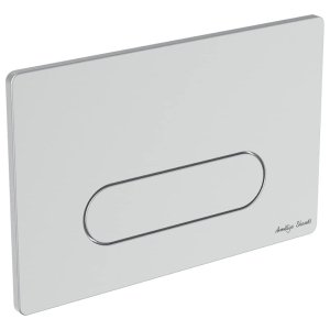 Armitage Shanks Oleas M4 Mechanical Single Flush Plate - Brushed Chrome (S0766JG) - main image 1