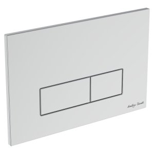Armitage Shanks Oleas P2 Pneumatic Dual Flush Plate - Matt Chrome (S0767JG) - main image 1