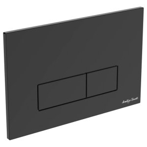 Armitage Shanks Oleas P2 Pneumatic Dual Flush Plate - Silk Black (S0857A6) - main image 1