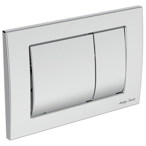 Armitage Shanks Septa Pro M1 Mechanical Dual Flush Plate - Chrome (S0858AA) - main image 1