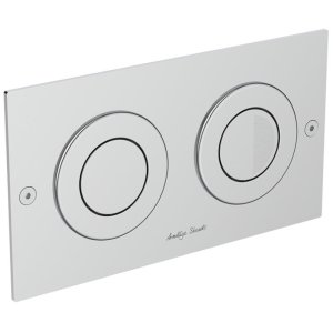 Armitage Shanks Septa Pro P2 Pneumatic Dual Flush Plate - Polished Stainless Steel (S0860MY) - main image 1