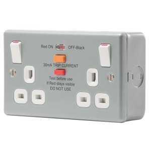 BG 13A 2 Gang Switched Socket With RCD (MC522RCD-01) - main image 1