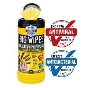 Arctic Hayes Multi-Purpose antibacterial Big Wipes - Tub of 80 (PHWIPES) - main image 1