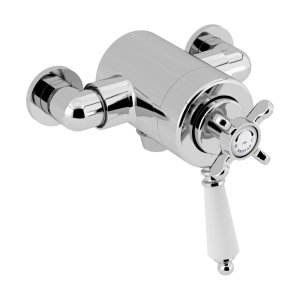 Bristan 1901 Exposed Dual Control Shower Valve - Bottom Outlet - Chrome (N2 CSHXVO C) - main image 1