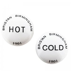 Bristan 1901 indice - pair - hot & cold (IND HD046CAWHB) - main image 1