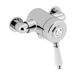 Bristan 1901 thermostatic exposed single control shower - bottom outlet (N2 SQSHXVO C) - main image 1
