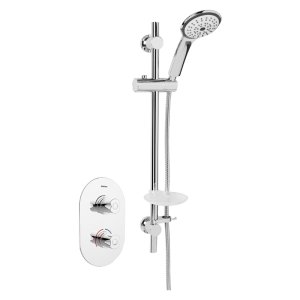 Bristan Artisan Recessed Thermostatic Dual Shower Valve & Kit - Chrome (AR3 SHCMT C) - main image 1