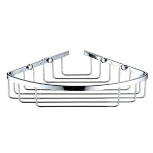 Bristan Closed Front Corner Fixed Wire Basket - Chrome (COMP BASK04 C) - main image 1
