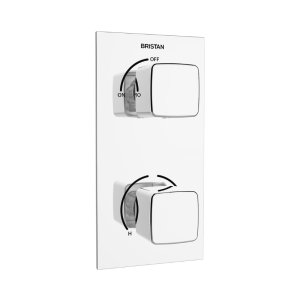 Bristan Cobalt Recessed Thermostatic Dual Control Shower Valve - Chrome (COB SHCVO C) - main image 1