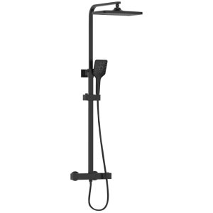 Bristan Craze Adjustable Rigid Riser Diverter Bar Shower - Black (CRZ SHXDIVCTFF BLK) - main image 1