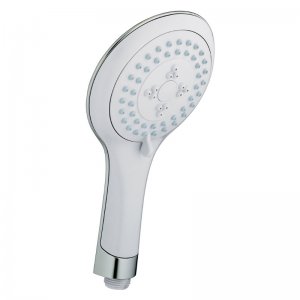 Bristan Evo 3 Function Large Rub Clean Handset - White/Chrome (EVC HAND04 WC) - main image 1