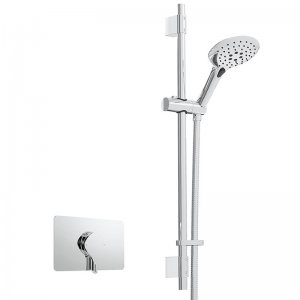 Bristan Flue recessed single control shower valve with kit (FLT SQSHCAR C) - main image 1