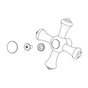 Bristan Handles for Colonial Sink Mixer - Antique Bronze (691001073056) - main image 1
