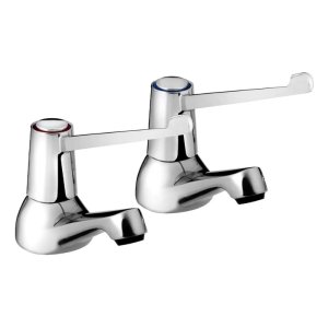 Bristan Lever Basin Taps With 6" Levers - Chrome (VAL2 1/2 C 6 CD) - main image 1
