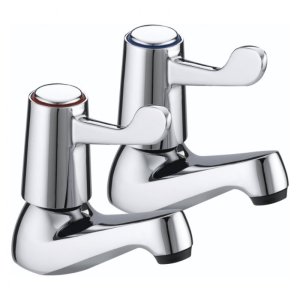 Bristan Lever Basin Taps With Ceramic Disc Valves - Chrome (VAL2 1/2 C CD) - main image 1