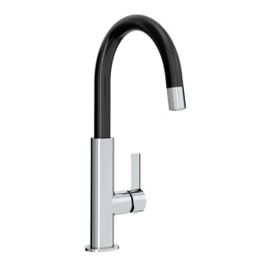 Bristan Melba Sink Mixer - Chrome/Black (MLB SNK BLK) - main image 1