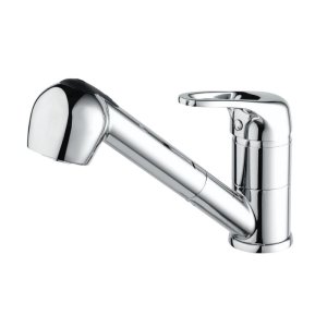Bristan Pear Sink Mixer with Pull Out Spray - Chrome (PEA PULLSNK C) - main image 1