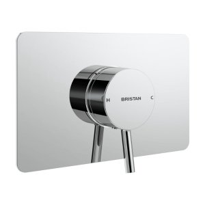 Bristan Prism Recessed Concealed Single Control Shower Valve - Chrome (PM2 SQSHCVO C) - main image 1