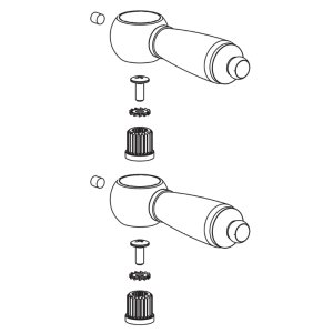 Bristan Renaissance Tap Handle Pair - Chrome (IRP19-03-00) - main image 1