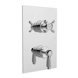 Bristan Renaissance Thermostatic Recessed Dual Control Shower Valve - Chrome (RS2 SHCVO C) - main image 1