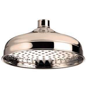 Bristan Round Traditional Fixed Head - 200mm - Gold (FH TDRD02 G) - main image 1