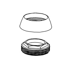 Bristan Shroud and Cartridge Nut For Liquorice Tap (2998807100) - main image 1