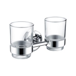 Bristan Solo Double Tumbler & Holder - Chrome (SO DHOLD C) - main image 1