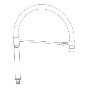 Bristan Spout Assembly For Liquorice Professional Sink Mixer (2998806900) - main image 1