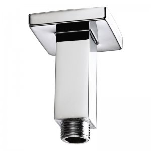 Bristan Square Ceiling Fed Shower Arm - 75mm - Chrome (ARM CFSQ01 C) - main image 1