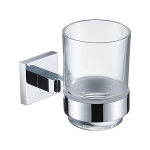 Bristan Square Tumbler & Holder - Chrome (SQ HOLD C) - main image 1