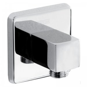 Bristan Square Wall Outlet - Chrome (CARM WOSQ01 C) - main image 1