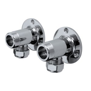 Bristan Surface Mounted Pipework Fittings - Chrome Plated (WMNT4 C) - main image 1