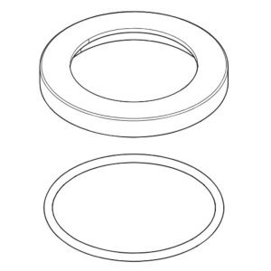 Bristan Tap Plinth and O-Ring - Chrome (210V80786CP-FEU09) - main image 1