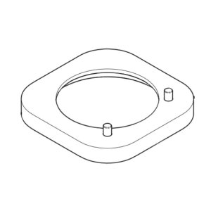 Bristan Tap Plinth and Screws (210V80784CP-FEU09) - main image 1