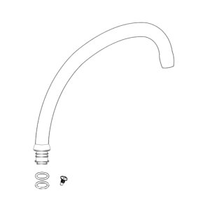 Bristan Tap Spout Assembly - White (M0117-02S WH) - main image 1
