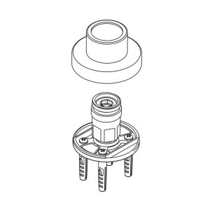 Bristan Wall Mount 12 With Isolation For Opac - Chrome (OP WMNT12 C) - main image 1