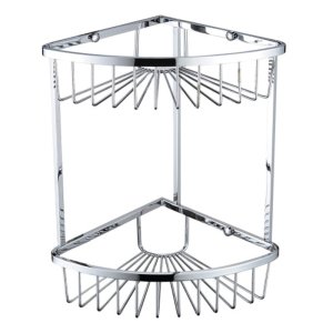 Bristan Two Tier Corner Fixed Wire Basket (COMP BASK06 C) - main image 1