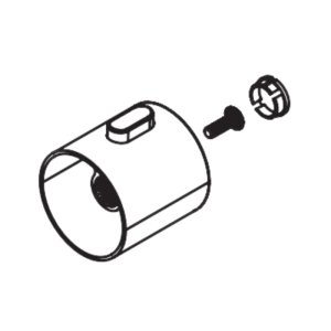 Bristan Zing Temperature Handle Assembly - Chrome (210H80829CP-FEU09) - main image 1