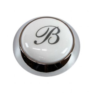 Burlington B' Logo Indice and Cap - White/Chrome (SP163) - main image 1