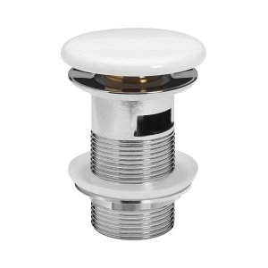 Burlington Slotted Basin Click Clack Ceramic Waste - White (BB_BSW0103GW_V3) - main image 1