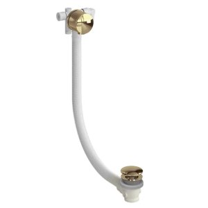 Burlington Riviera Overflow Bath Filler & Waste - Gold (RIV36GOLD) - main image 1