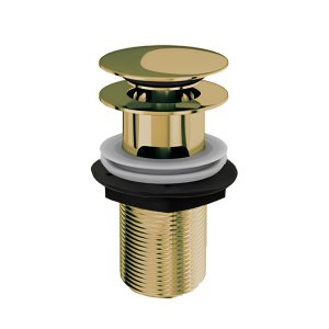 Burlington Slotted Click-Clack Waste - Gold (W11GOLD) - main image 1