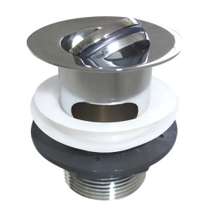 Burlington Slotted Flip Top Basin Waste - Chrome (W18) - main image 1