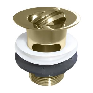 Burlington Slotted Flip Top Basin Waste - Gold (W18GOLD) - main image 1