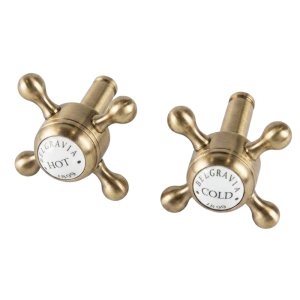 Crosswater Belgravia Crosshead Handles - Brushed Brass (57BLHF) - main image 1
