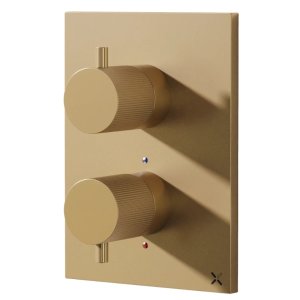 Crosswater Crossbox MPRO Dual Outlet Mixer Shower Valve - Brushed Brass (PROCB1500RF_F) - main image 1
