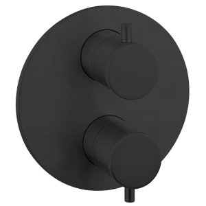 Crosswater Crossbox MPRO Double Outlet Industrial Trimset - Carbon Black (PRICB1500LBPM) - main image 1