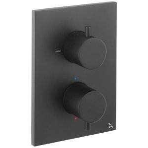 Crosswater Crossbox MPRO Dual Outlet Mixer Shower Valve - Matt Black (PROCB1500RM) - main image 1
